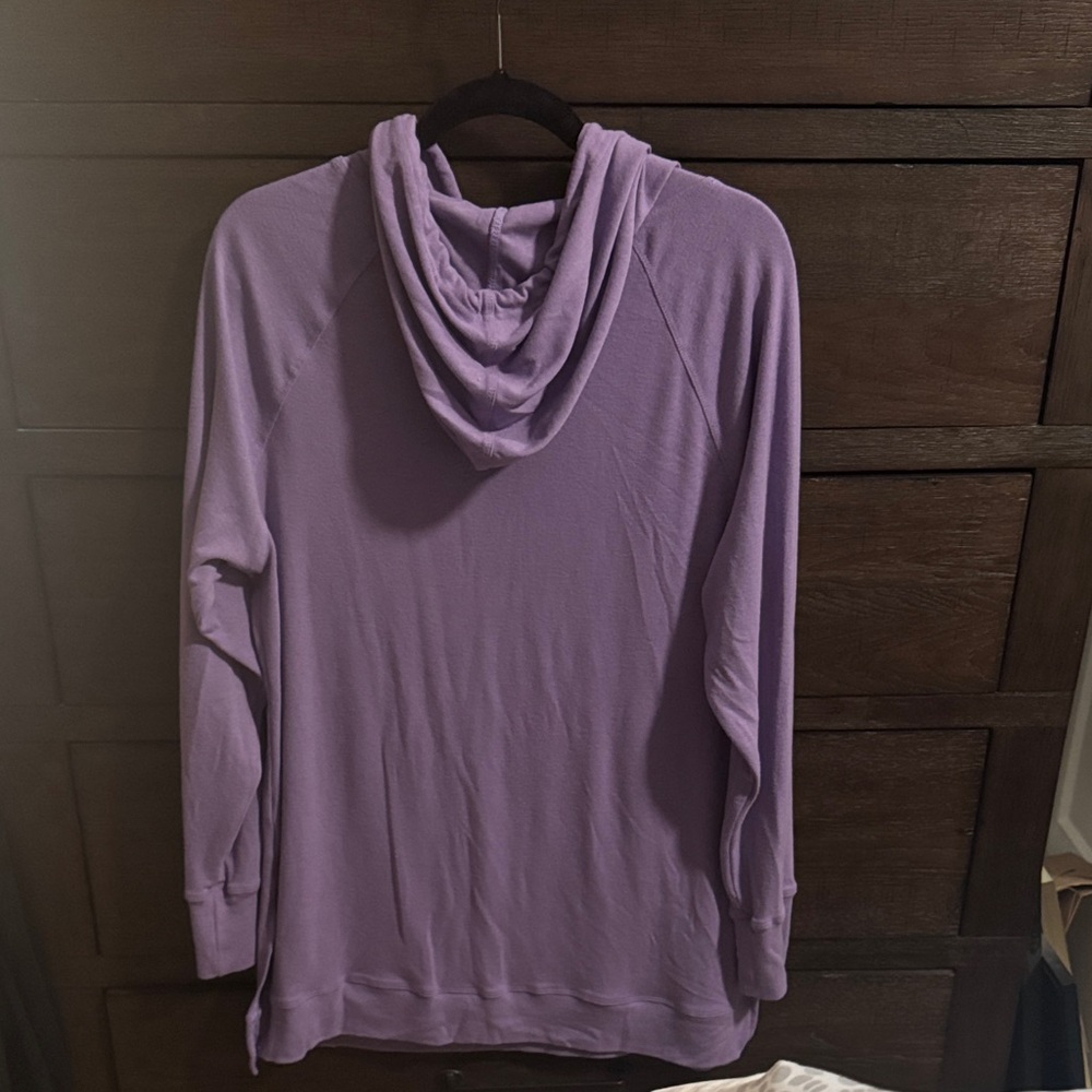 Ampersand Avenue Tunic length Purple Hoodie - Picture 5 of 5